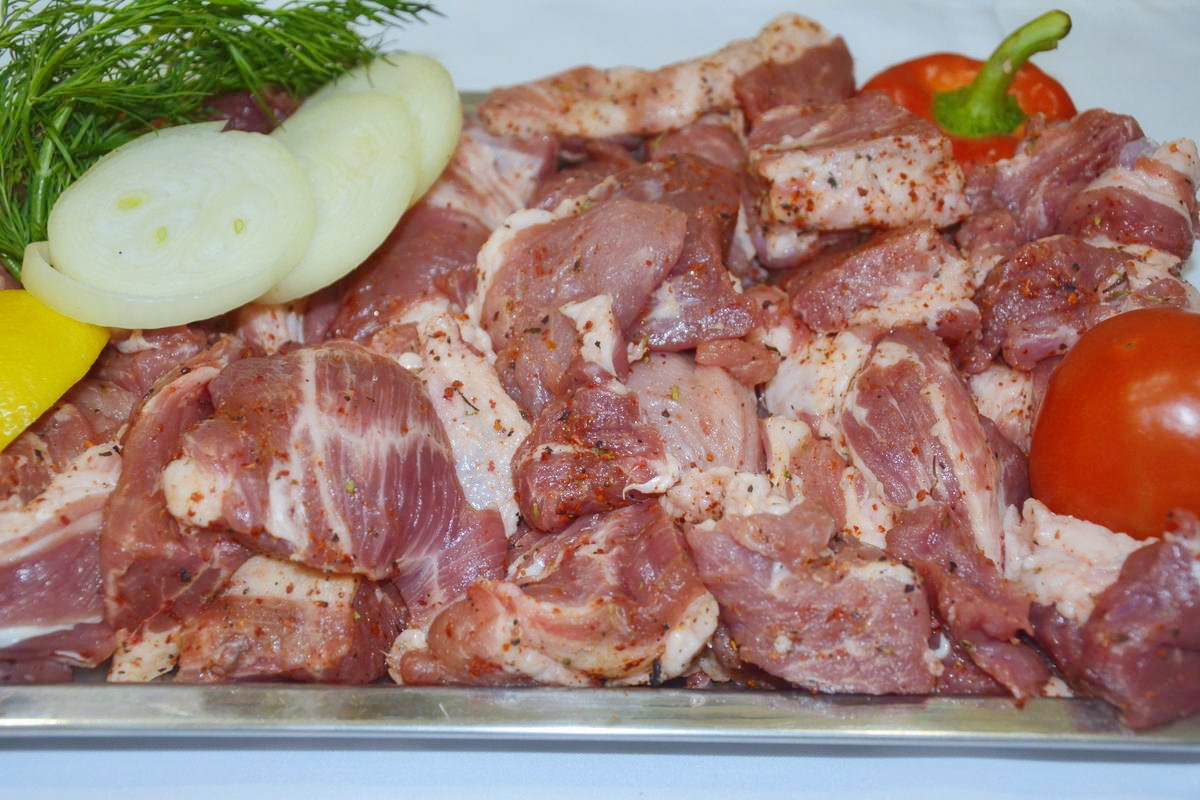 Шашлык из свинины с луком